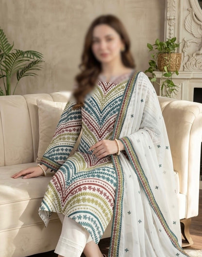 Most Demanded Maria.B Inspired 3PC Lawn Suit