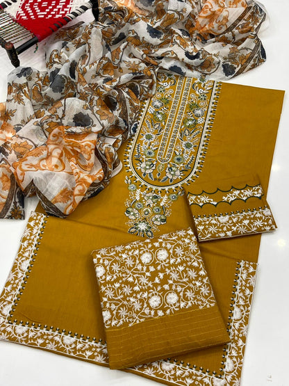 Sapphire Lawn Embroidered 3-Piece Unstitched Suit